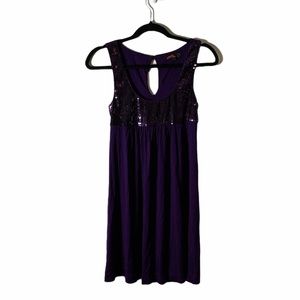 Purple sequence dress